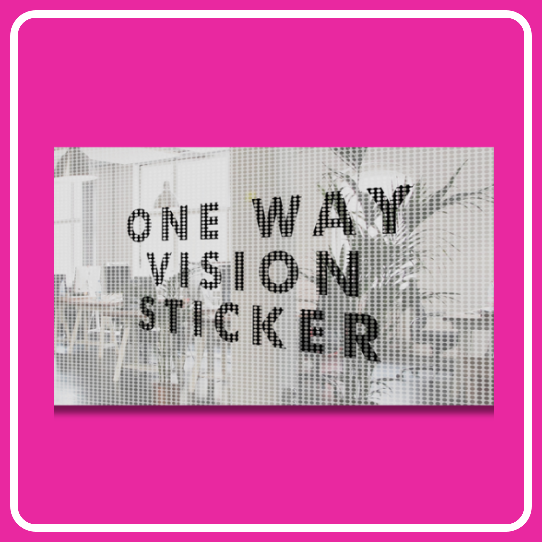 Cetak Stiker One Way Vision