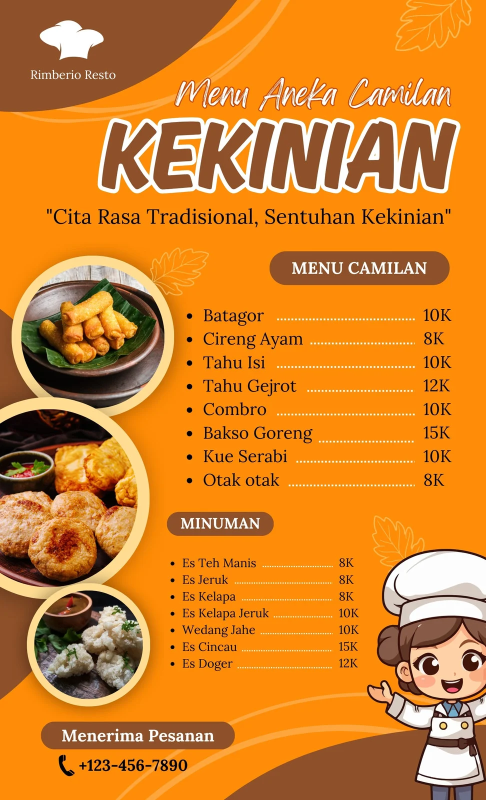 Cetak Menu Restoran / Café – Custom Desain & Ukuran