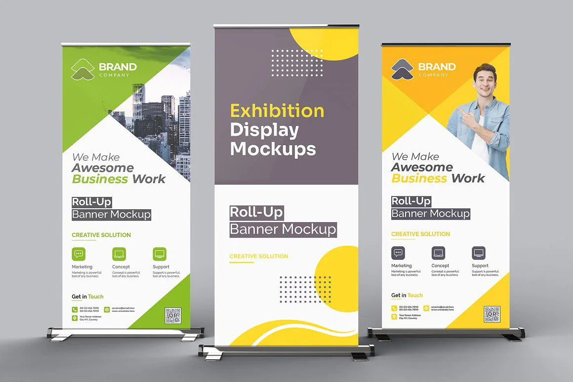 Cetak Roll Banner – Tampilan Elegan & Praktis untuk Promosi!